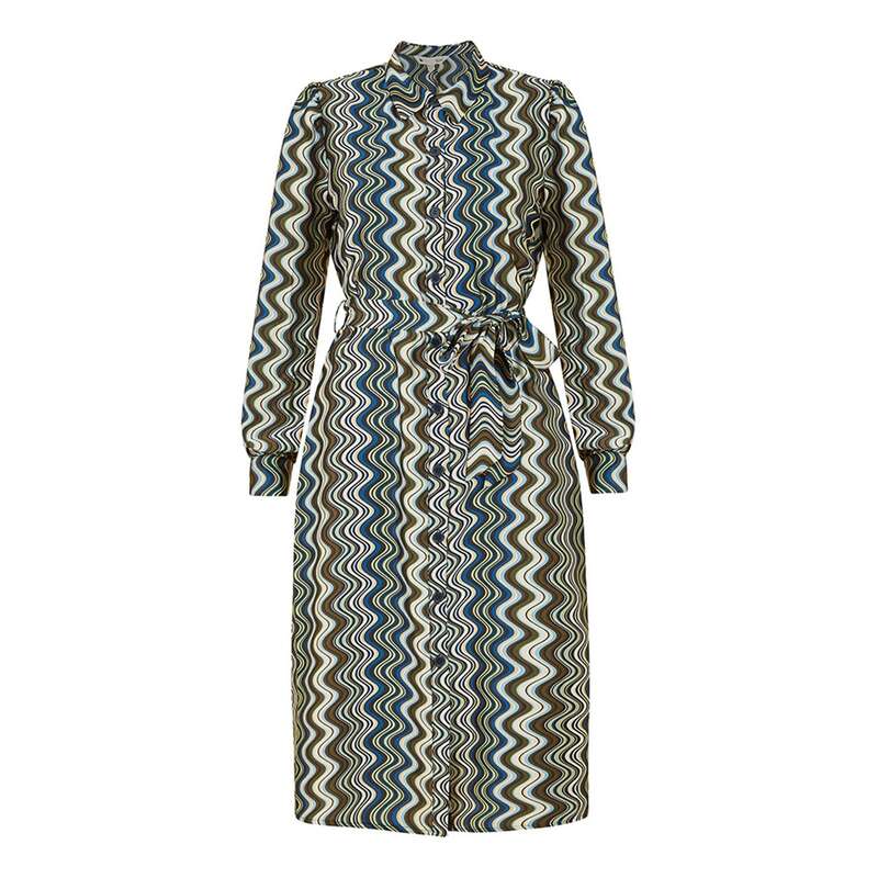 ユミキム レディース トップス ワンピース シャツワンピース シャツ Yumi Multicolour Abstract Stripes Shirt Dress Multi マルチカラー