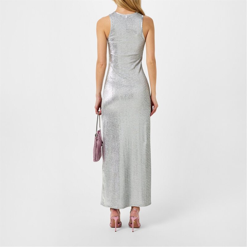 【送料無料】 ラバンヌ レディース ワンピース トップス Paco Logo Met Maxi Ld42 Silver