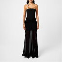 【送料無料】 デヴィッド コーマ レディース ワンピース トップス Ruched Waistline Strapless Gown Black