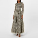 【送料無料】 ジャンバティスタ ヴァリ レディース ワンピース トップス Long Sleeve Embroidered Dress Black/Gold