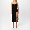 【送料無料】 デヴィッド コーマ レディース ワンピース トップス Bow Slit Midi Dress Black