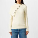 【送料無料】 ラバンヌ レディース ニット・セーター アウター Rabanne Button Jump Ld43 Off White