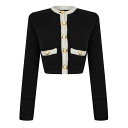 【送料無料】 アレッサンドラ リッチ レディース ニット・セーター アウター Knit Cropped Cardigan Black