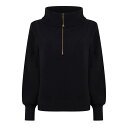 【送料無料】 バーレイ レディース パーカー・スウェット アウター Vine Jumper Black
