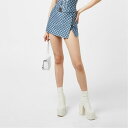 【送料無料】 ミスビヘイブ レディース スカート ボトムス Jacquard Canvas Skirt BLUE