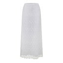 【送料無料】 ジャンバティスタ ヴァリ レディース スカート ボトムス Paisley Macrame Lace Skirt Ivory