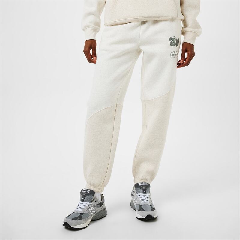 ジャック ウィルス レディース ボトムス カジュアルパンツ Jack Wills Splice Jogger Ld44 Oat Marl マ..