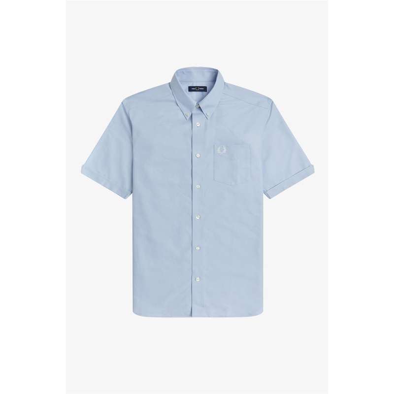 フレッドペリー 【送料無料】 フレッドペリー メンズ シャツ トップス Short Sleeve Oxford Shirt Light Smoke 146