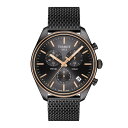 【送料無料】 ティソット メンズ 腕時計 アクセサリー PR100 Chrono 41mm Watch Grey/Grey PVD(2)
