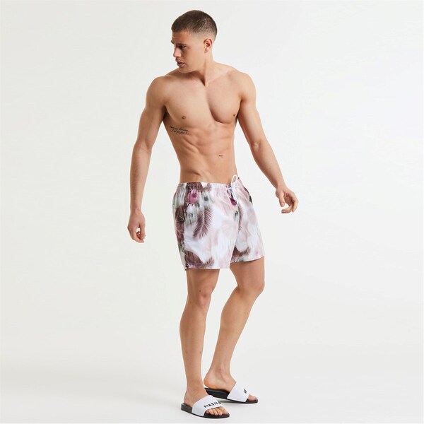 【送料無料】 シックシルク メンズ ハーフパンツ・ショーツ 水着 Swim Short Sn99 Pink/White