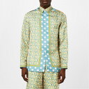 【送料無料】 ヴェルサーチ メンズ シャツ トップス Barocco Polka Shirt Light Blue(4)