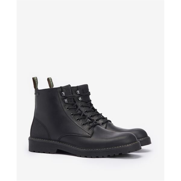 【送料無料】 バブアー メンズ ブーツ・レインブーツ シューズ Harvey Derby Boots Black BK12