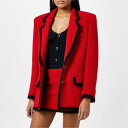 【送料無料】 アレッサンドラ リッチ レディース ジャケット・ブルゾン アウター Boucle Blazer Red