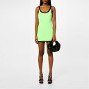 【送料無料】 デヴィッド コーマ レディース ワンピース トップス Leather Tube Trim Contrast Front Mini Dress Gr...