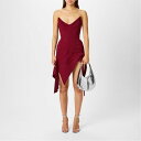 【送料無料】 マグラー レディース ワンピース トップス Mugler Drpe Mni Drs Ld43 Blood Red