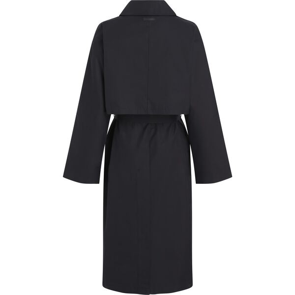 【送料無料】 カルバンクライン レディース コート アウター LS COTTON TRENCH COAT Black Archroma