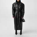 【送料無料】 アレッサンドラ リッチ レディース ジャケット・ブルゾン アウター AR Ovrszd Lthr Trnch Ld44 Black