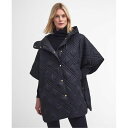 【送料無料】 バブアー レディース ジャケット・ブルゾン アウター Astor Quilted Cape Black/MCabernet