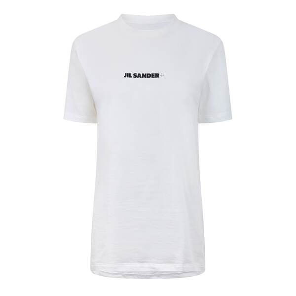 【送料無料】 ジル・サンダー レディース Tシャツ トップス Logo T-Shirt Porcelain