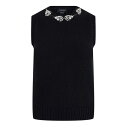 【送料無料】 ジャンバティスタ ヴァリ レディース シャツ トップス Giambat Knit Top Ld43 Black/Strass