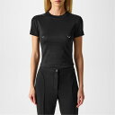 【送料無料】 マグラー レディース Tシャツ トップス Mugler Baby Tee Ld43 Black