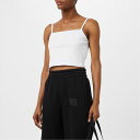 【送料無料】 アレキサンダーワン レディース シャツ トップス Ripped Cami Top White