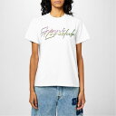 【送料無料】 ガニー レディース シャツ トップス Ganni Multi Love T Ld43 Bright White(4)