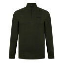 【送料無料】 バブアー メンズ パーカー・スウェット アウター Essential Half-Zip Sweatshirt Sage SG71