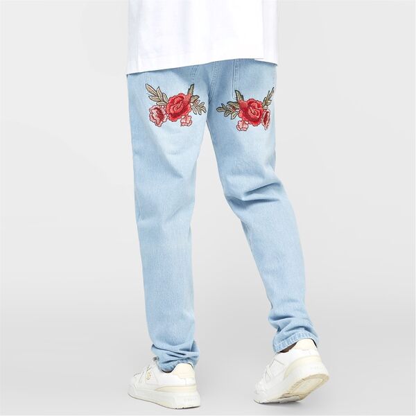【送料無料】 シックシルク メンズ デニムパンツ ボトムス St Jean Sn99 Light Blue