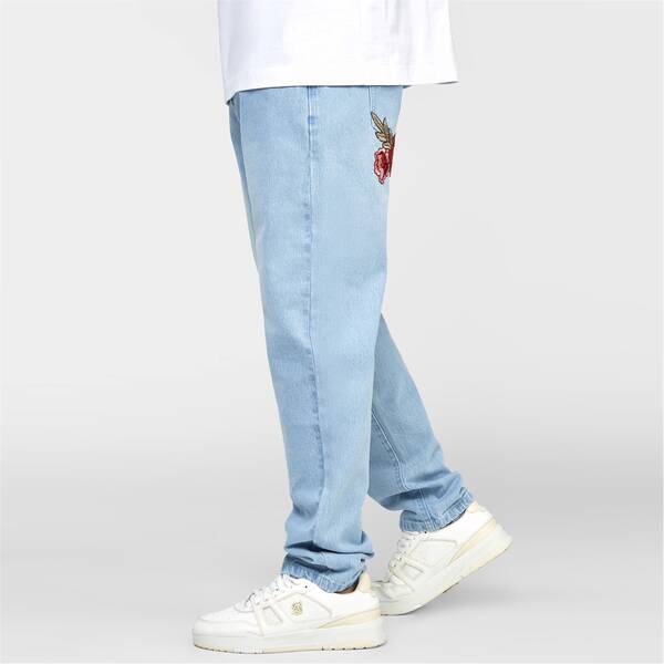 【送料無料】 シックシルク メンズ デニムパンツ ボトムス St Jean Sn99 Light Blue
