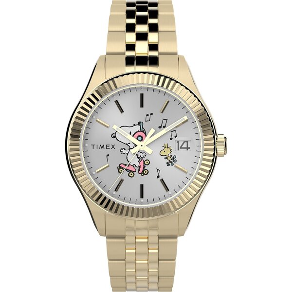 【送料無料】 タイメックス メンズ 腕時計 アクセサリー Timex Peanuts Watch 52 Silver/Gold