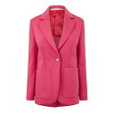 【送料無料】 パーム・エンジェルス レディース ジャケット・ブルゾン ブレザー アウター Track Blazer Fuchsia/White