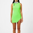 【送料無料】 デヴィッド コーマ レディース ワンピース トップス Crystal Embellished High-Neck Mini Dress Green...