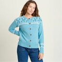 【送料無料】 ウィグル レディース ニット・セーター アウター Laurel Knitted Cardigan Blue