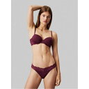 【送料無料】 カルバンクライン レディース パンツ アンダーウェア Thong Mauve Wine