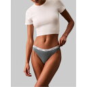 【送料無料】 カルバンクライン レディース パンツ アンダーウェア Logo Thong Perf Blue(4)