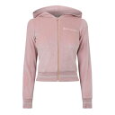 【送料無料】 パーム・エンジェルス レディース パーカー・スウェット アウター Chenille Mini Zipped Hoodie Off White