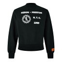 【送料無料】 ヘロンプレストン メンズ パーカー・スウェット アウター Heron Medieval Crew Sn99 Black/White