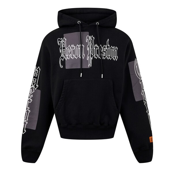 【送料無料】 ヘロンプレストン メンズ パーカー・スウェット アウター Heron Gothic Hoodie Sn99 Black/Grey