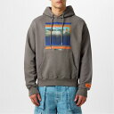 【送料無料】 ヘロンプレストン メンズ パーカー・スウェット アウター Misprinted Hoodie Grey/Navy