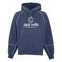 【送料無料】 ジャック ウィルス メンズ パーカー・スウェット アウター Piped Sport Hoody Sn44 Vintage Indigo