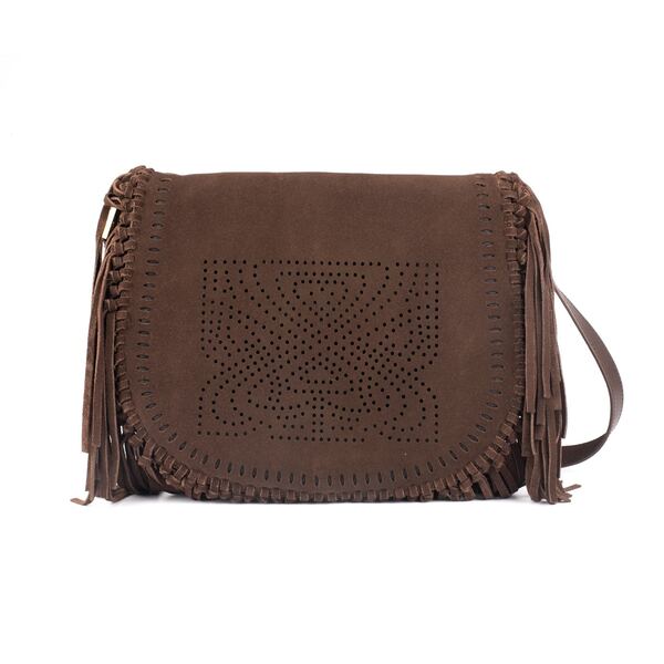 ビバ レディース バッグ ハンドバッグ スエード フリンジ Biba Suede Fringe Shoulder Bag Chocolate チョコレート