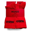 【送料無料】 フューゴ メンズ 靴下 アンダーウェア 6-pack Ribbed Logo Crew Socks Blk/Wht/Red 961
