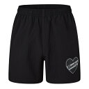 【送料無料】 プレジャーズ メンズ ハーフパンツ・ショーツ ボトムス Pleasur Heart Shorts Sn44 Black