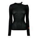 【送料無料】 ヘロンプレストン レディース パーカー・スウェット アウター Heron Cut Shldr Crw Ld99 Black/White