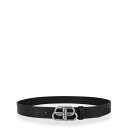 【送料無料】 バレンシアガ メンズ ベルト アクセサリー Bb Belt Black/Silver
