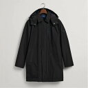【送料無料】 ガント メンズ ジャケット・ブルゾン アウター Padded Car Coat Black