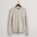 【送料無料】 ガント メンズ パーカー・スウェット アウター Neps Melange Crewneck Sweatshirt Blue