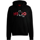 【送料無料】 フューゴ メンズ パーカー・スウェット アウター Hugo Dueleyo 10258300 01 Black 001