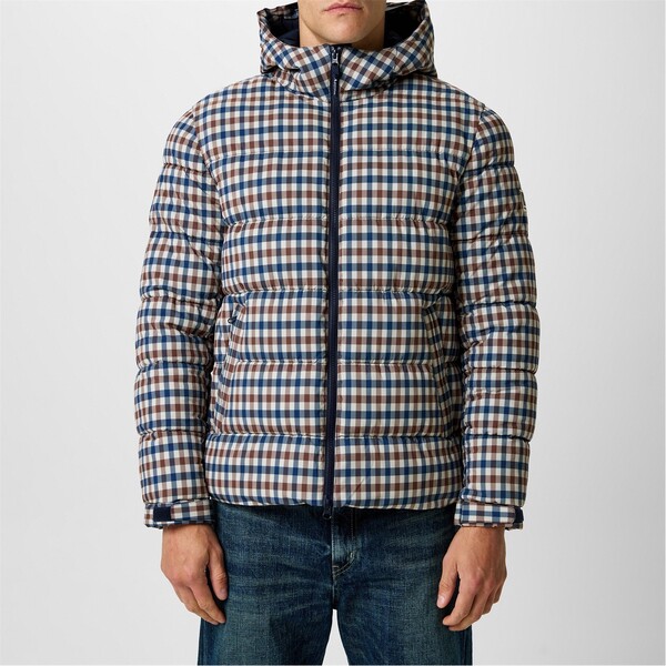 アクアスキュータム メンズ アウター ジャケット・ブルゾン ジャケット AQUASCUTUM Checked Puffer Jacket Check チェック